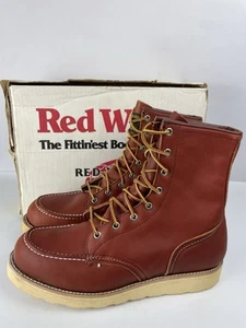 Stivali Red Wing Irish Setter 879 Moc Toe in pelle marrone da uomo taglia 9 D - Foto 1 di 15