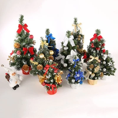 Christmas Tree Xmas Artificial Tree Festival Holiday Decoration Desktop Ornament - Image 1 of 4
