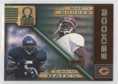 1999 Pacific Omega Copper /99 Marty Booker D'Wayne Bates #48 Rookie RC - Image 1 of 2