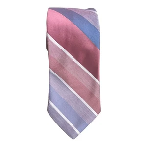 Mervyns Cravatta Uomo Collezione Righe Pastello Vintage - Foto 1 di 4