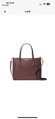 Новый с Ярлыками Kate Spade маленький блестящий ткани сумка через плечо глубокий Nova - Изображение 1 из 2