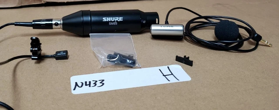 MICRÓFONO LAVALIER SHURE SM93 ECM-CS3! N433 H Foto 1 de 4