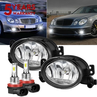 Lâmpadas de substituição para faróis de neblina de lente transparente Mercedes Benz 2007-2008-2009 - Imagem 1 de 4