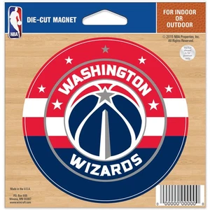 Imán troquelado WinCraft Washington Wizards 5"" x 6"" - Imagen 1 de 1