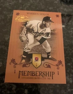 2003 Donruss Mitgliedschaft #M4 WARREN SPAHN..........NUR 1346/2500 - Bild 1 von 2