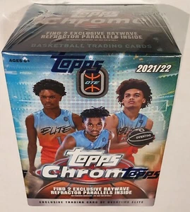 Tarjetas coleccionables de baloncesto de la NBA 2021-22 Topps cromadas horas extras Elite Blaster Box - Imagen 1 de 4