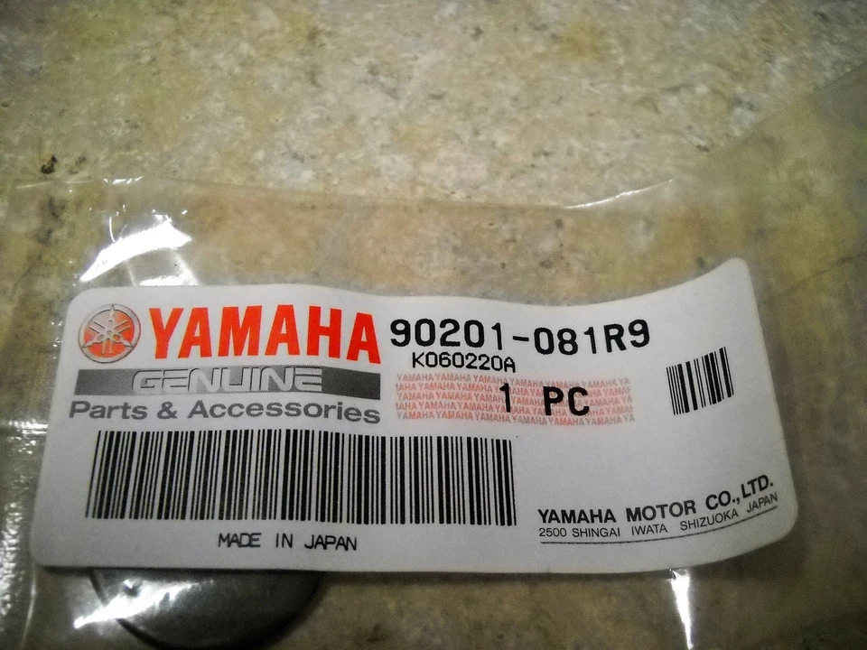 Arandela de pie con reposapiés Yamaha 1993-2005 YZ80 XT125 YZ400 90201-081R9 NUEVO DE LOTE ORIGINAL Foto 1 de 1