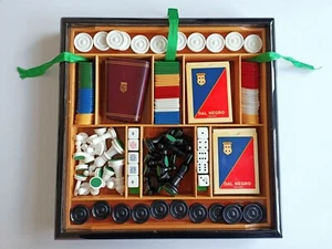Colección de juegos vintage Dal Negro Treviso ajedrez señora Bridge Rommé Canasta años 70 - Imagen 1 de 18