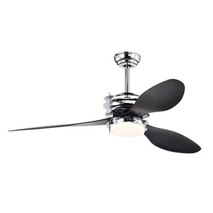 52'' ABS Blades Ceiling Fan with Lights and Remote (6 Speeds Adjustable) , DC Mo - Picture 1 of 1