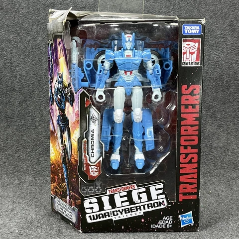 Transformers Generations WFC CHROMIA Deluxe Siege War for Cybertron Damaged Box Cover