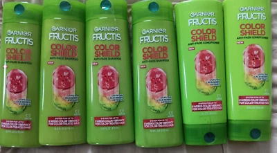 Garnier Fructis Color Shield Acai Berry & Grape Seed Oil Shampoo Conditioner Lot - Image 1 of 4