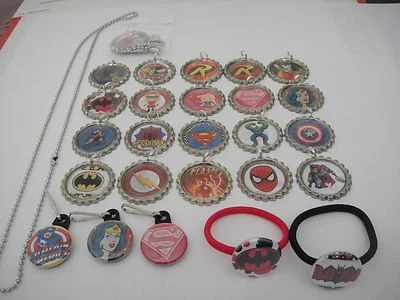 SUPER HÉROES Fiesta Favor Collares Cremallera Tiradores Pulseras Elásticas Ponyo Cumpleaños Foto 1 de 4