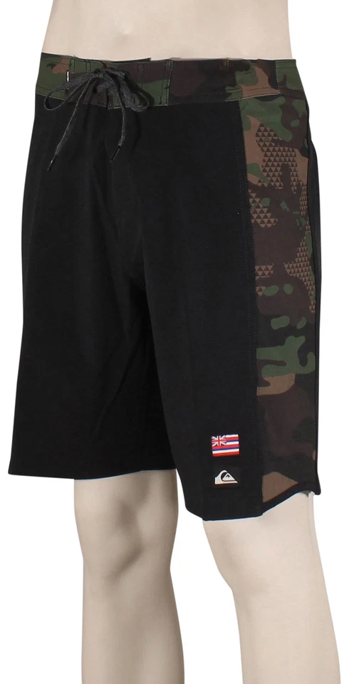Quiksilver Surfsilk Hawaii Arch 19" Boardshorts - Black / Camo - New - Image 1 of 1