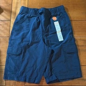 Jumping Beans Boys 7 Navy “Must Do Blue” Cargo Shorts with Elastic Waistband - Picture 1 of 7