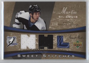 2006-07 Upper Deck Sweet Shot Stitches Dual /50 Martin St Louis #SS-ST HOF