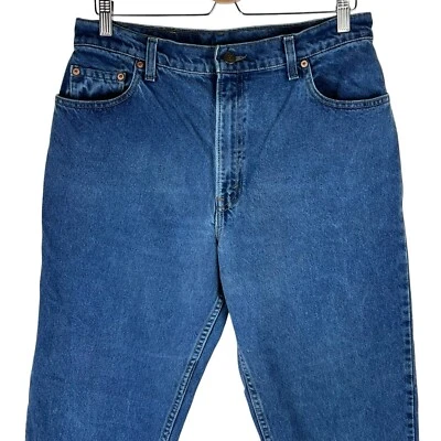 Vintage 90s Levis 550 XX Womens 32 x 30 Denim Jeans Tapered High Waist Mom USA - Image 1 of 4