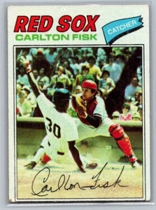 1977 Topps Carlton Fisk #640 - Foto 1 di 2