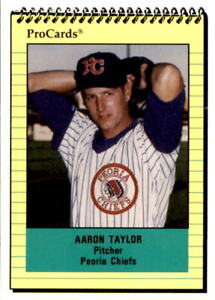 1991 Peoria Chiefs ProCards #1343 Aaron Taylor Reno Nevada NV Baseball Card