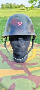 CASCO CROACIA YUGOSLAVIA GUERRA POR LA INDEPENDENCIA ZNG HOS CROATA - Imagen 1 de 8
