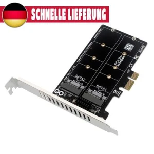 M.2 SATA To PCIE Expansion Card PCIe X1/X4/X8/X16 Adapter Board Support M.2 SSD - Bild 1 von 11