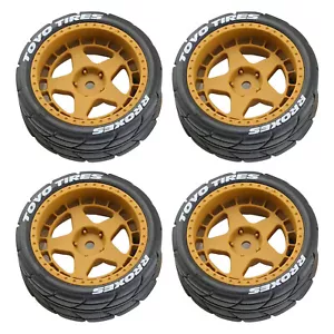 4 ruedas y neumáticos de goma para autos de rally de radiocontrol 1/10 para HPI para KYOSHO para Tamiya TT02 XV01 - Imagen 1 de 6