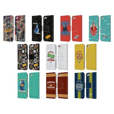 OFFICIAL SEINFELD GRAPHICS LEATHER BOOK CASE FOR APPLE iPOD TOUCH MP3 - Image 1 of 4