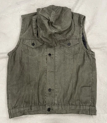 Chaqueta vaquera verde denim GB sin mangas talla XL Foto 1 de 4