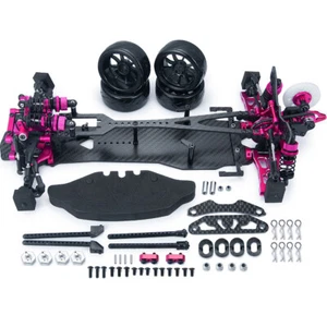 For Remodel Belt Drive 1:10 RWD Drift Alloy & CF Chassis Sakura D5S Frame Kit US - Picture 1 of 11