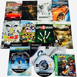 Video Game Manual Lot Inserts Replacement Demo Discs XBox PS2 PS1 Wii