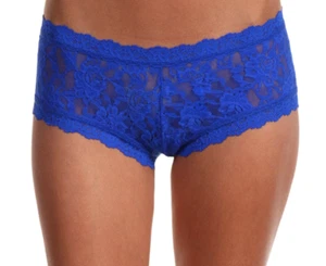 Hanky Panky L130313 Blue 'Signature Lace' Boyshorts, Women's Underwear Size M - Picture 1 of 3