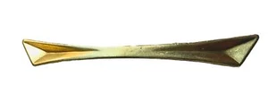 BRASS BOWTIE Mid Century Modern Antique Vintage Hardware Drawer Pull 3"centers - Picture 1 of 6