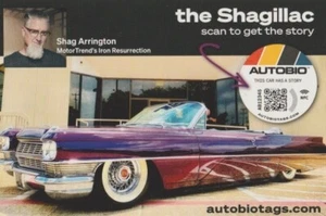 Tarjeta de información Shag Arrington Iron Resurrection Shagillac Cadillac Autobio SEMA 2021 - Imagen 1 de 2