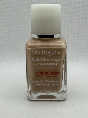 LOT 2⭐ Neutrogena Skin Clearing Oil-Free Makeup Microclear Acne 20 NATURAL IVORY - Image 1 of 4