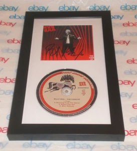BILLY IDOL SIGNED & FRAMED THE CAGE EP CD DISPLAY AUTOGRAPH COA REBEL YELL A - Picture 1 of 5