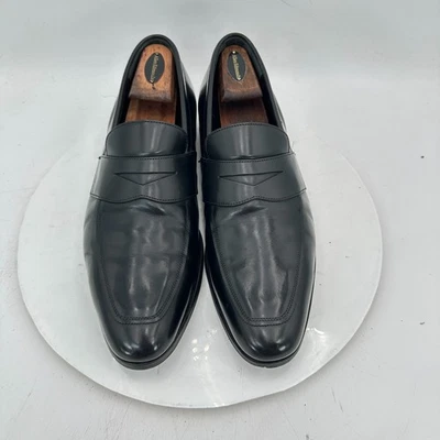 Church’s Custom Grade Livingston Cuero Negro Inglaterra Mocasín Reino Unido 9 F EE. UU. 10D Zapato Foto 1 de 4