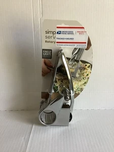 Simply Served Edelstahl Handkurbel Rotary Käsereibe Ingwer Zerkleinerer - Bild 1 von 4