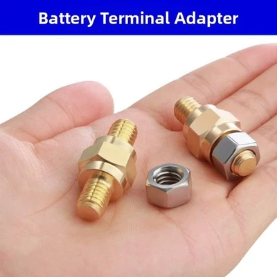 3/8 16 Thread Solid Brass Battery Terminal Bolts for Automotive Marine - Image 1 of 4