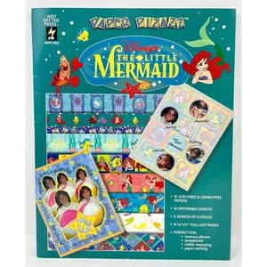 Disney's The Little Mermaid Craft Paper Books, Paper Pizzaz Ariel Cutouts Prints - Picture 1 of 5