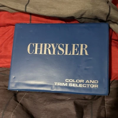 1970 Chrysler Dealer Album Color Trim Upholstery New Yorker paint book - Image 1 of 4