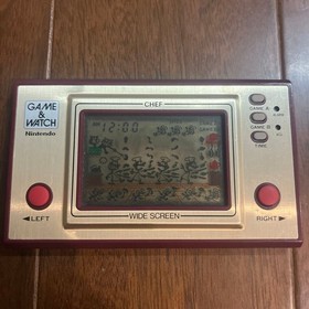 NINTENDO GAME AND & WATCH Chef Wide Screen 1981 tested very good free shipping