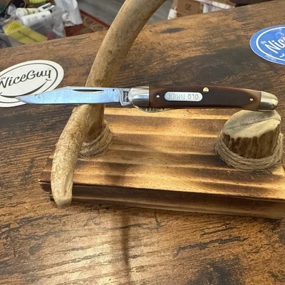 Винтажный карманный нож Schrade Old Timer 180T с одним лезвием с замком США   - Изображение 1 из 4