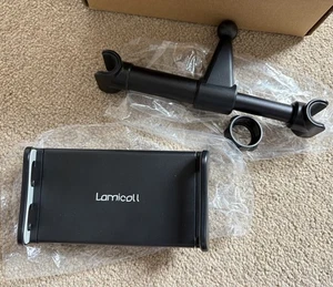 Lamicall Car Tablet IPad IPhone Holder Headrest Mount 360 Rotating, Used once - Picture 1 of 2