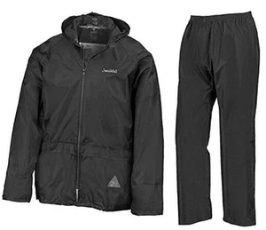  Men's Rain Suit Waterproof Lightweight X-Large B-black Lightweight Rain Suit - Picture 1 of 8