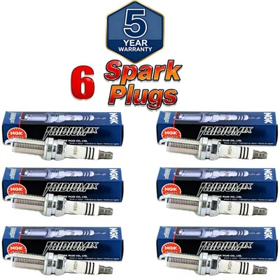 6x NGK 4469 Iridium IX Spark Plugs LFR5AIX11 For Hyundai Nissan Infiniti Yamaha - Image 1 of 4