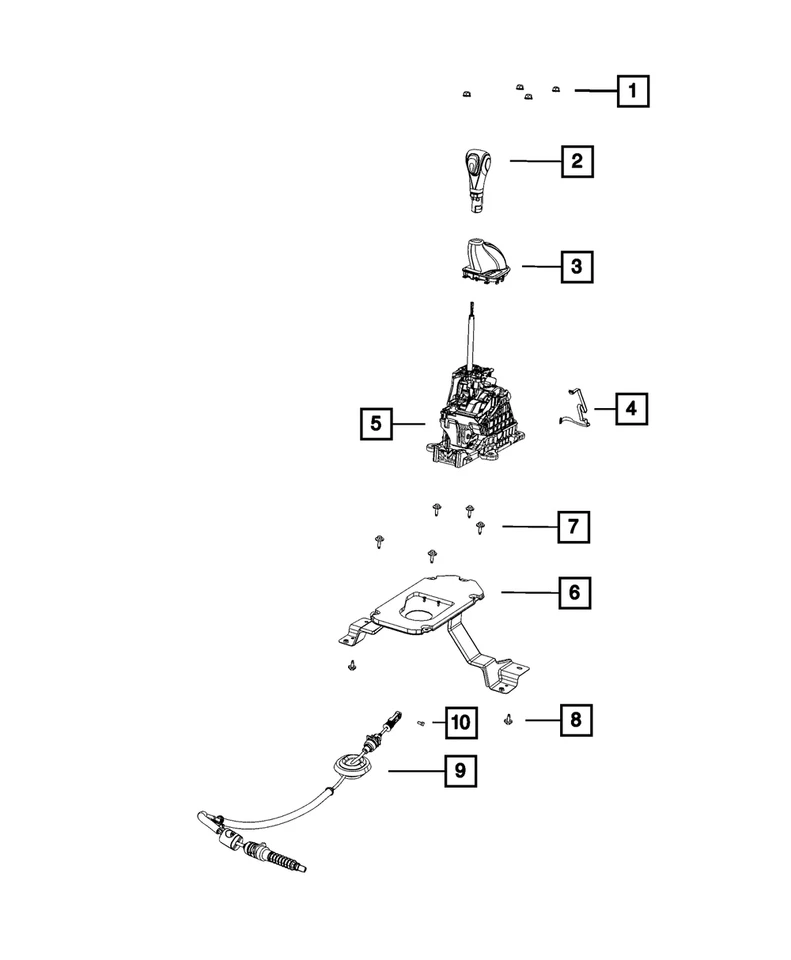 Perilla de cambio Mopar genuina 68187800AA Foto 1 de 1