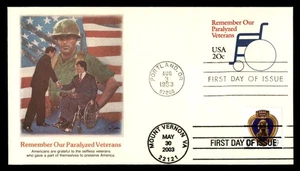 Mayfairstamps US FDC 1983 Paralyzed Veterans Soldier Flag First Day Cover aat_05 - Picture 1 of 2