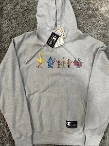 Champion Blank Slate Sesame Street Reverse Weave Hood Sweater New Size Large L - Picture 1 of 13