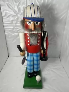 Vintage Steinbach Nutcracker Golfer Prafent Volkskunst Aus Hohenhameln Germany - Picture 1 of 16