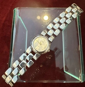 Anne Klein Sterling Plated 752 Watch 11/7375 Heavy Tank Tread Link Bracelet 54 G - Picture 1 of 24