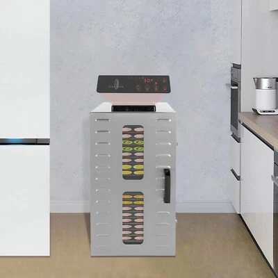 Máquina deshidratadora de alimentos grande comercial de 22 bandejas máquina deshidratadora de alimentos 1600 W Foto 1 de 4